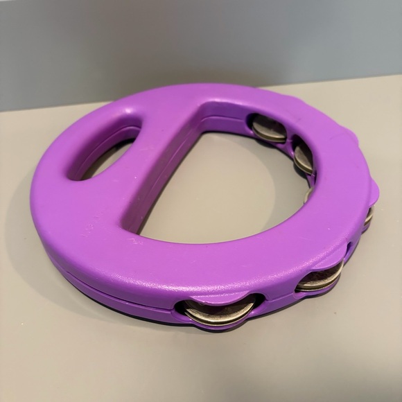 Vintage Little Tikes Purple Tambourine Rattle Kids Musical Toy Instrument EUC - Picture 4 of 8